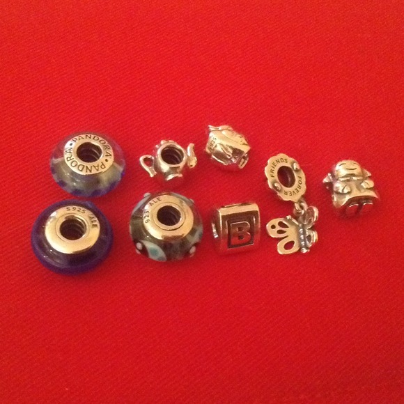 SOLD AUTH 8 PANDORA CHARMS MAKE ME AN OFFER