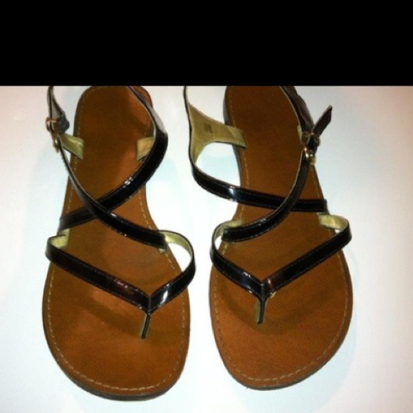 Black strappy sandals