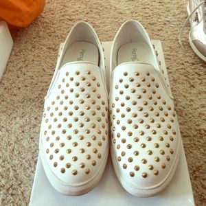 Worn once! Good studded slip ons. Size 8.5