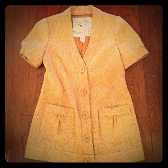 Anthropologie short sleeved jacket