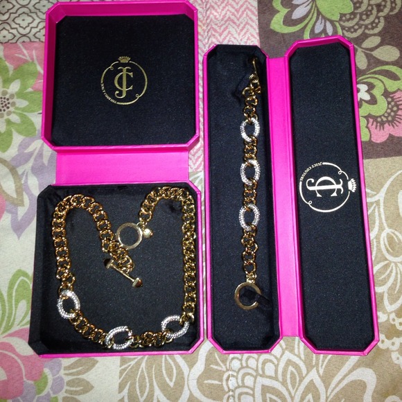 Juicy Couture Bracelet and Necklace set