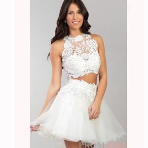 🎉SOLD🎉 Dave and Johnny White Dress