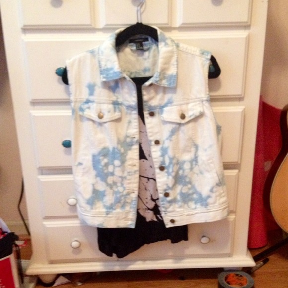 Forever 21 Acid Grunge Vest