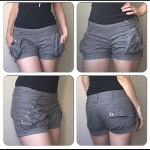 Dressy shorts with crystals.
