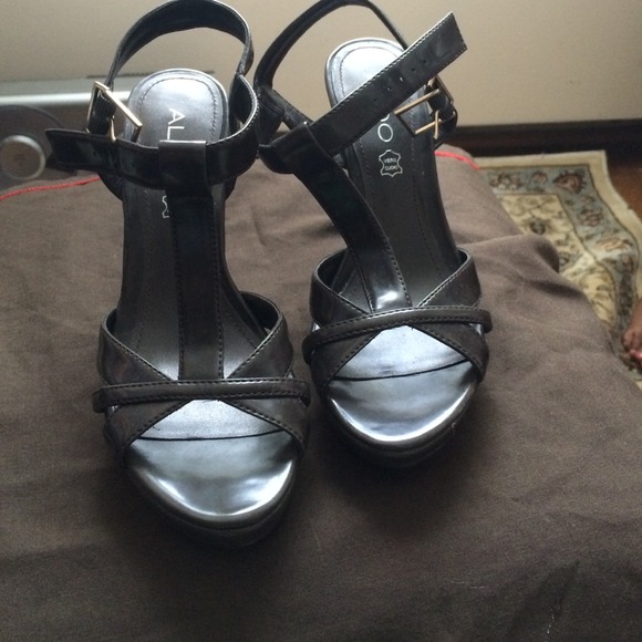 Grey Aldo sandals