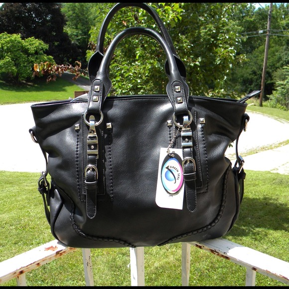 Beautiful Black Braided Handbag