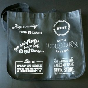 Lululemon large black shopping tote