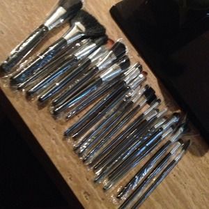 22pc makeup brush set