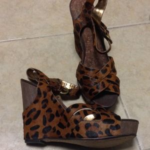 Sam Edelman leopard print wedges negotiable