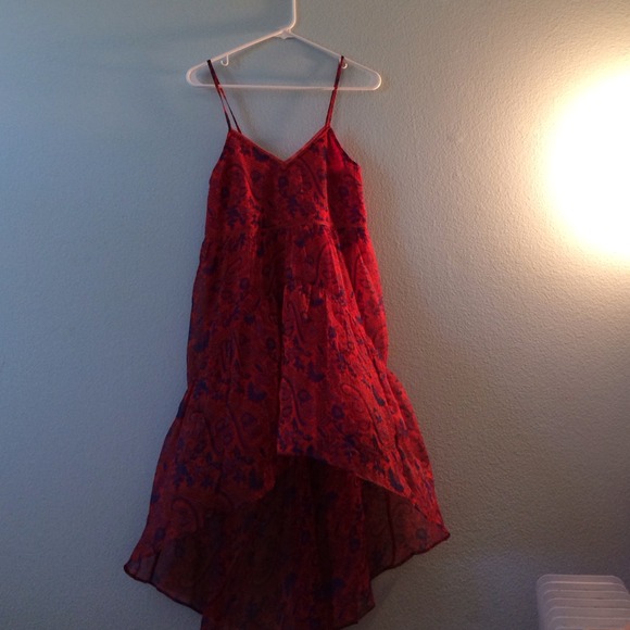 Red Paisley Dress