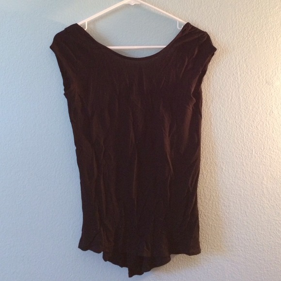 Zara Scoop Back Shirt