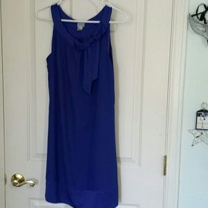 Royal blue dress with bow