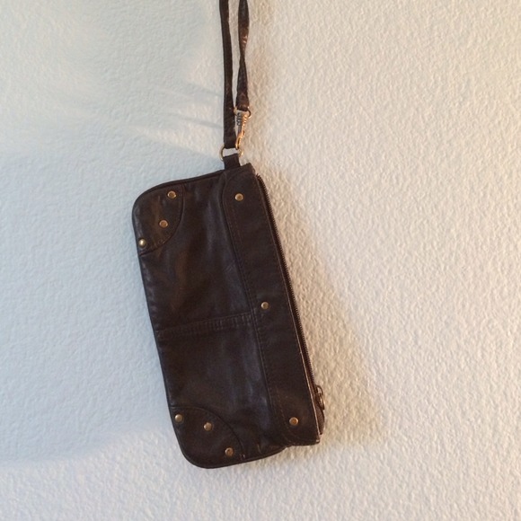 Studded Black Clutch