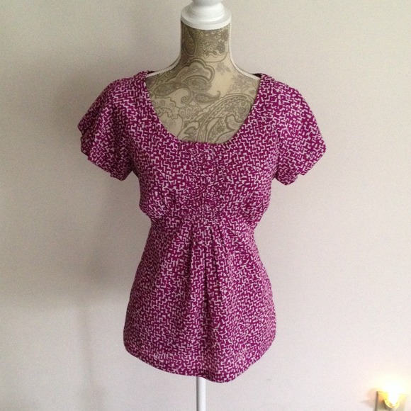 Banana Republic Raspberry Blouse