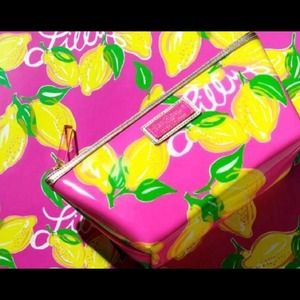 Pink & Yellow Lilly Pulitzer Cosmetic Bag🍋🍋
