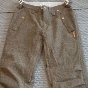 Foursquare Gold label brown tweed snowboard pants