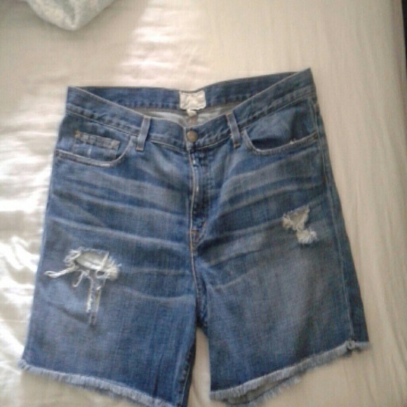 Distressed Jean Shorts
