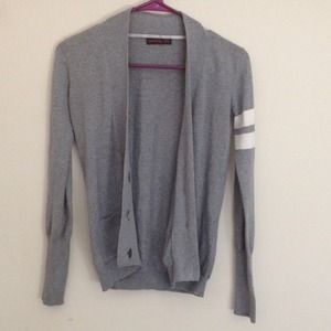 MATERIAL GIRL Gray "uniform style" cardigan
