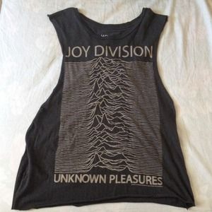 Joy Division Unknown Pleasures Long Muscle Tank