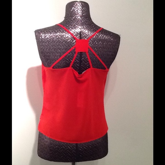 Red racer back top - Picture 2 of 2