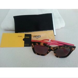 FENDI sunglasses pink & tortoise shell