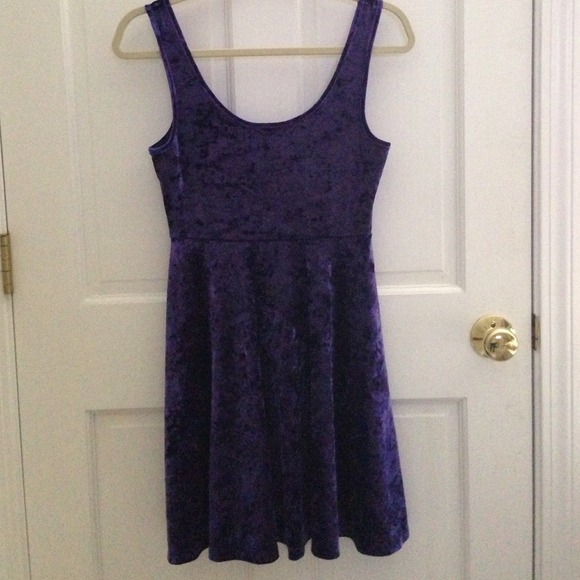 Purple Velvet Dress