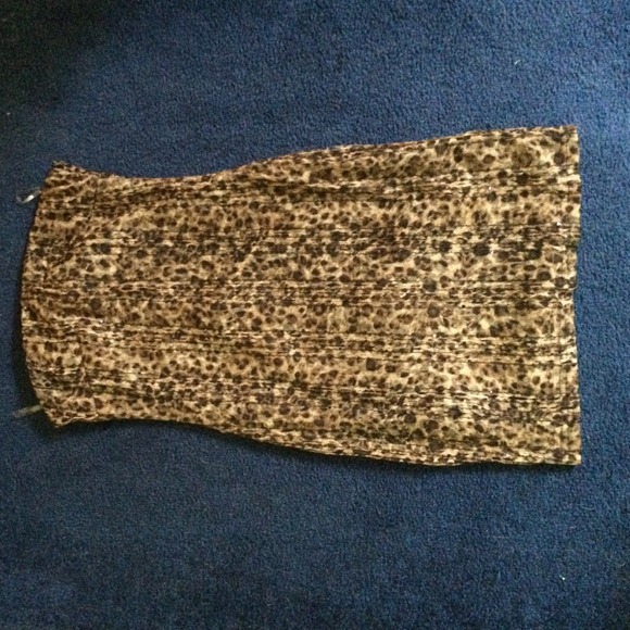 Brand new animal print tube sequin dress