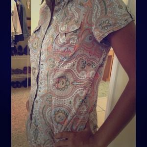 Bottom down Paisley print shirt**sale**