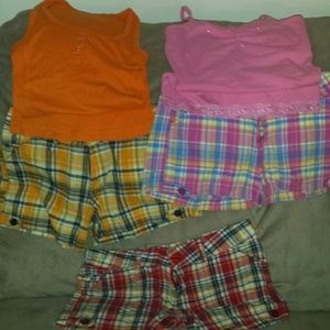Shorts and 2 tanks