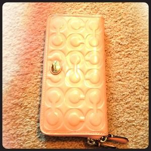 Patent leather Coach wallet
