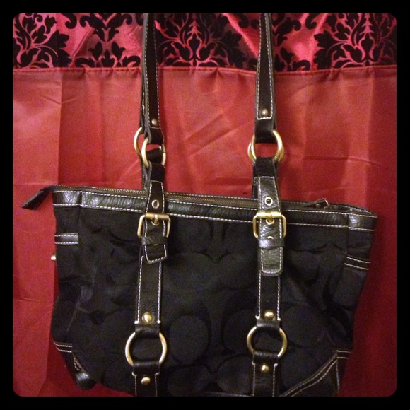Black Coach Tote