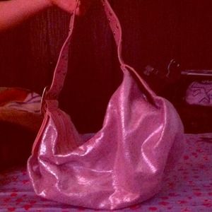 Baby phat pink silver shiny purse