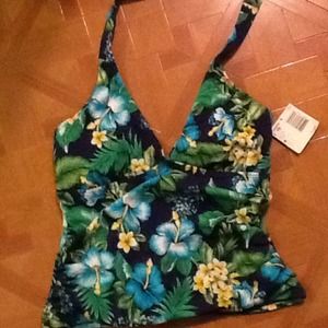 CLEARANCE ITEM Floral swim suit top