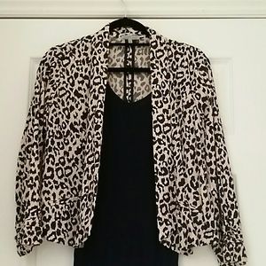 Trendy Leopard Print Blazer