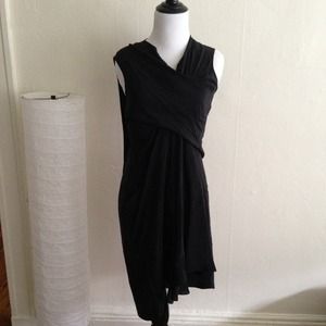 Irregular party dress with artificial silk.