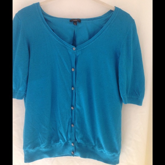 Talbots short sleeve cardigan, beautiful!