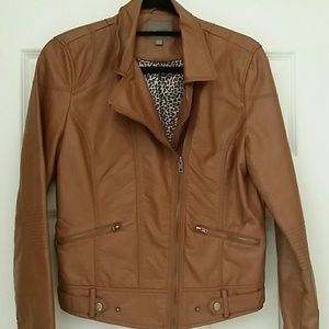 Faux Leather Motorcycle Jacket