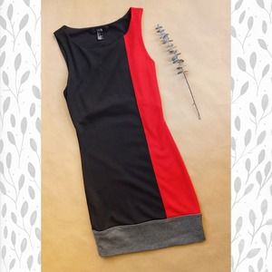 NWOT Color Block Sleeveless Dress