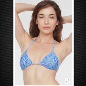 American Apparel Nylon tricot triangle bikini top