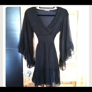 Black Batwing Dress