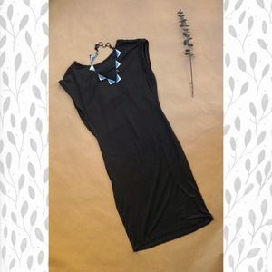 Twisted Black Cocktail Dress