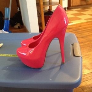 Hot pink heels