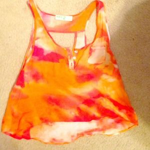 ✨Orange Tie Dye Tank Top✨