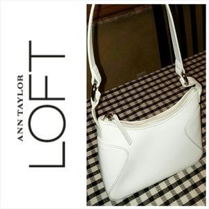 Loft Ivory Leather Handbag