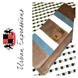 Urban Expressions Vegan Striped Clutch