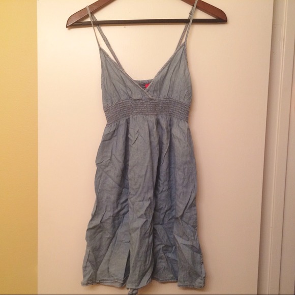 Blue denim dress