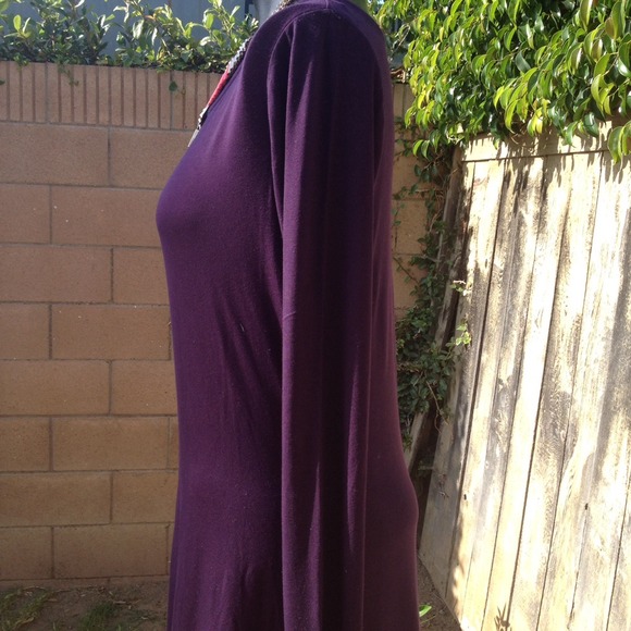 Hi/Low long sleeve knit dress - Picture 3 of 5