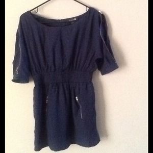 Worn only once navy blue part dress