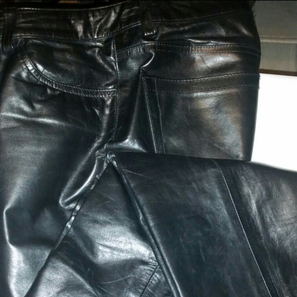 Black Leather Trousers