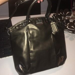 🚫sold🚫Coach Madison patent leather in pewter